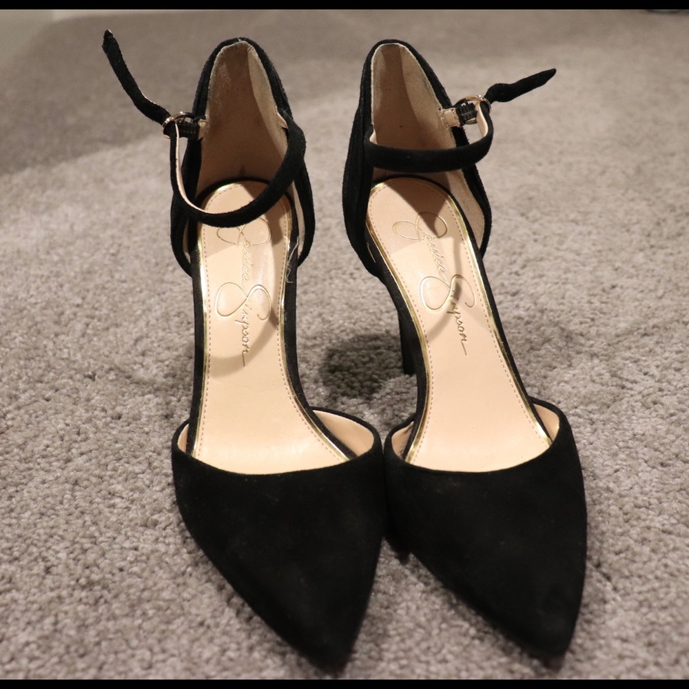 Black Ankle Strap Heel